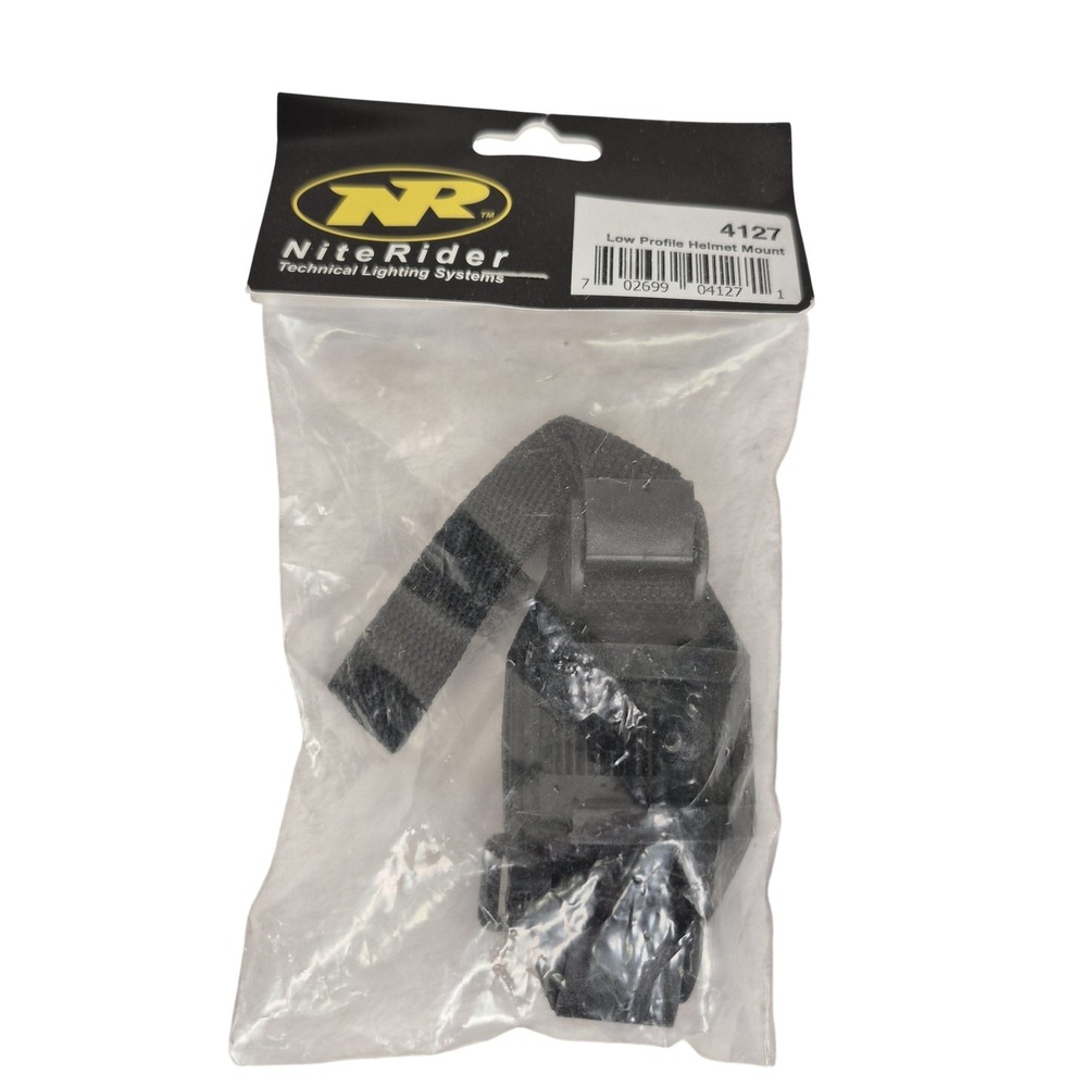 New NiteRider Low Profile‎ Helmet Mount Strap 4127 Black Bike Light Accessory